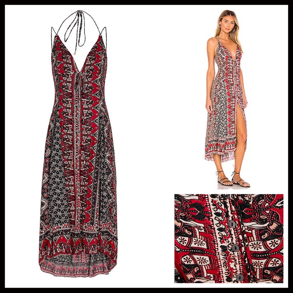 FREE PEOPLE BOHO MAXI MIDI TANK SLIP DRESS A2C - Picture 11 of 16